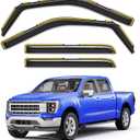 in-Channel Rain Guards Fit for Ford F150 2021-2026 SuperCrew, Extra Durable Window Rain Guards Visors, Vent Visors, Window Deflector, Vent Shades Truck Car Accessories -4 pcs