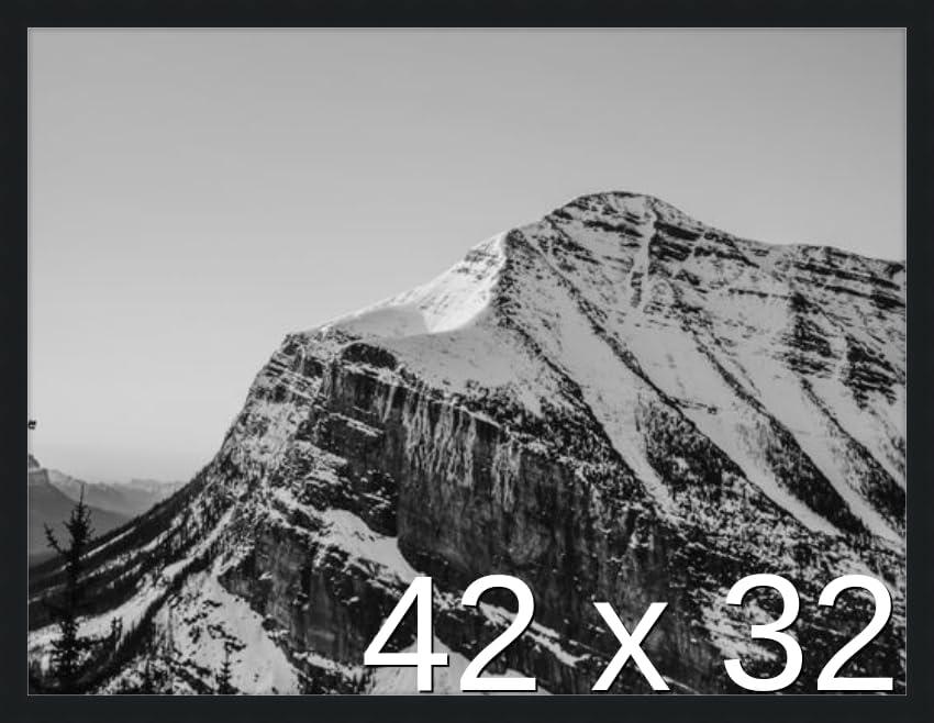 Frame It Easy 42 x 32 Black Wood Frame (Derby)