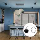 PATIKIL E27/E26 Light Bulb Socket, 4 Set Lamp Base Phenolic Full-Thread Holder with 50 CM/19.5 Inches Wire Lead for Incandescent LED Light Bulbs Replacement,Black