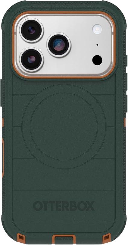 OtterBox iPhone 17 Pro Max Defender Pro Series Case - Green Intrigue - Tough, Rugged & Durable iPhone Case, Snaps on MagSafe