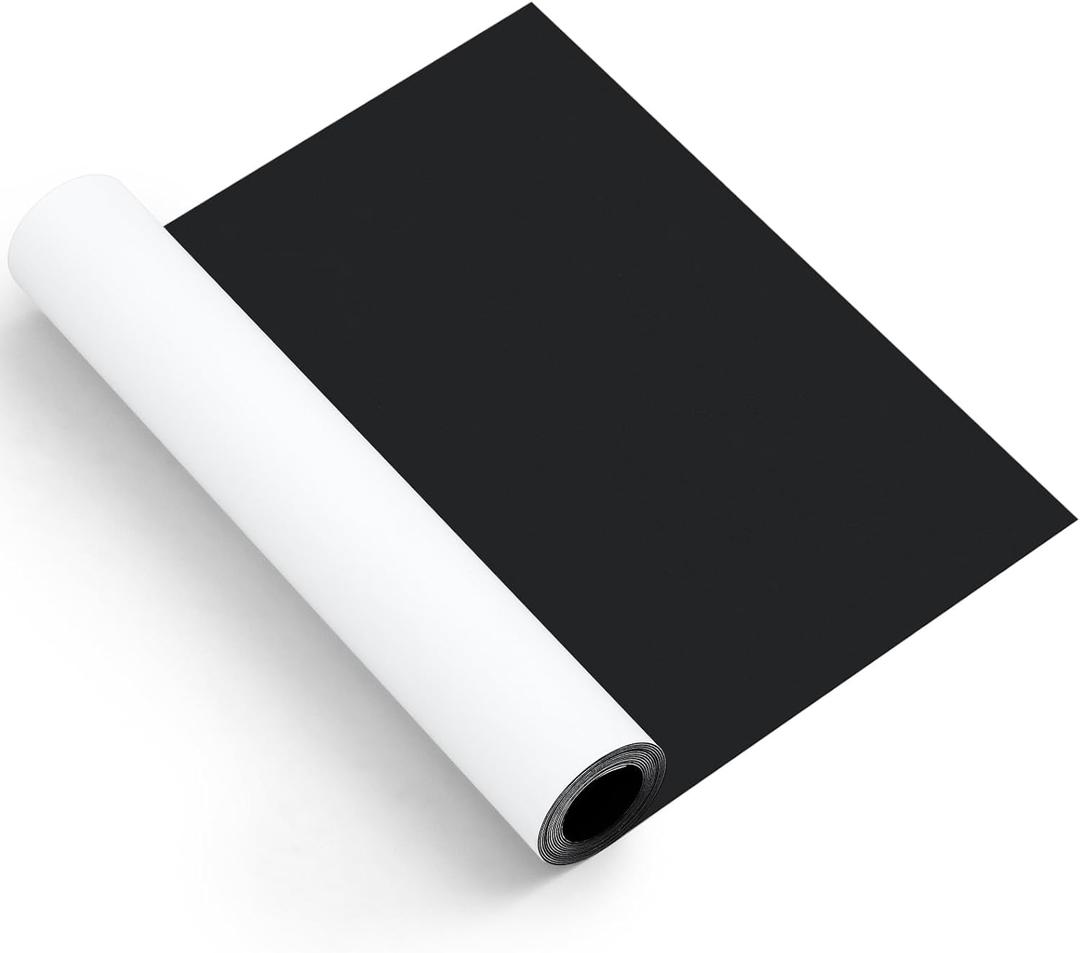Amylove Extra Large 12 in x 5 ft x 40 Mil Blank Car Magnet Roll Vehicle Magnetic Signs Flexible Automotive Strong Car Printable Magnets Sheet Stickers for Trucks Bumper Advertising Business, White