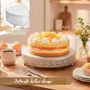 2 Pcs Silver Metal Cake Stand, 14" and  16" Large Round Cupcake Stand