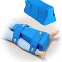 Hip Abduction Pillow Hip Replacement Pillows After Surgery Hips Abductor Pillows for Legs Post Hips Surgery Cushion Recovery Supplies Leg Separator Pillow Wedge Foam with Straps for Reducing Pain (Medium)