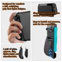 IFYOO NexGrip Ergonomic Grip Set for Nintendo Switch 2 Joycons, Grip Case Compatible with Joy Con 2 Controller, Compatible with Switch 2 Joycon, Switch 2 Accessories - Black
