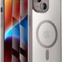 Designed for iPhone 14 Case, Compatible with MagSafe, with Privacy Screen Protectors X2, [Camera Protection] [15FT Military Drop Protection] Shockproof Phone Case, 6.1", Natural Titanium