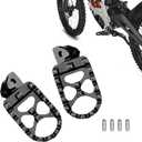 KEMIMOTO Motorcycle Foot Peg Foot Rest Compatible with Surron Light Bee X/S Footpegs x260 and x160 Talaria Sting MX3 MX4 Talaria XXX Electric Dirt Bike Black