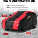 6-Layer Car Cover Waterproof All Weather for Automobiles,Universal Fit for SUV,Outdoor Full Cover Rain Sun UV Protection with Zipper Cotton,Fit SUV Jeep-Length (184" to 190")