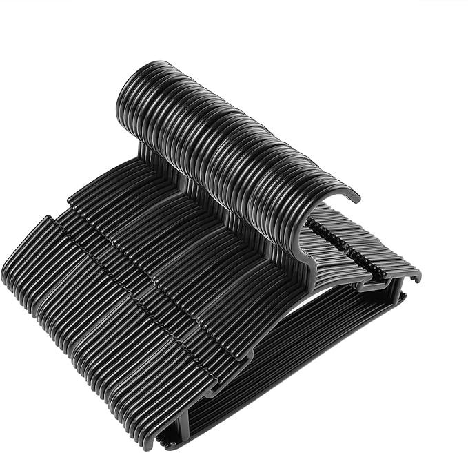 GoodtoU 80pcs White Baby Clothes Hangers for Closet - 10.24" Bulk Small Kids Plastic Hangers for Mom Baby Childrens Infant Child Organzization (80Pack)