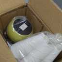 Green Small Bedside Mini Table Lamp for Bedroom, Cute Bedroom Lamps for Nightstand, Cute Mini Table Lamps for Small Spaces with Scalloped Shade for Kitchen Counter, Bookshelf, Kids Dorm (On/Off Switch)