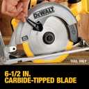 DEWALT 20V MAX Circular Saw, Cordless Sidewinder Style Portable, 6-1/2-Inch Blade, 5150 RPM, 0-50 Degree Bevel Capability, Battery Not Included (DCS391B)