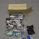 CCVOO 5.5 Reading Glasses for Women, Eye glasses, Blue Light Readers for Women, Cheaters (*C1 Mix)