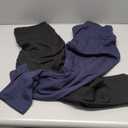 2 Pack Fleece Lined Leggings for Women - Thermal Winter Warm Tights Tummy Control High Waisted Workout Yoga Pants (XX-Large)