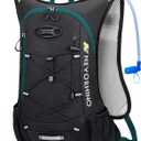 Lightweight Hydration Backpack, Running Backpack with 2L Water Bladder, Hydro Water Daypack for Cycling Hiking Rave for Men Women, 12L Green