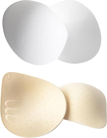 Bra Pads Inserts 2 Pairs Removable Pads Soft Push Up Insert Enhancers Push Up Bra Cups Padding for Seamless Bras, XL