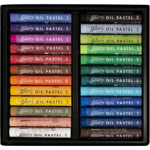 MUNGYO Gallery Artists' Soft Oil Pastels, 24 Assorted Colors - Professional Grade Oil Pastels for Artists