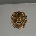 UITWMKTG Gold Animal Head Wall Decor Wall Sculpture Home Decor Statue for Living Room Office Bedroom Modern Decor for Men Women Lion