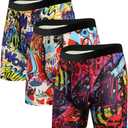 Mens Boxer Briefs Fast Dry Performance Underwear Cooling Breathable Sport Boxer Briefs 3 Pack (XXL)