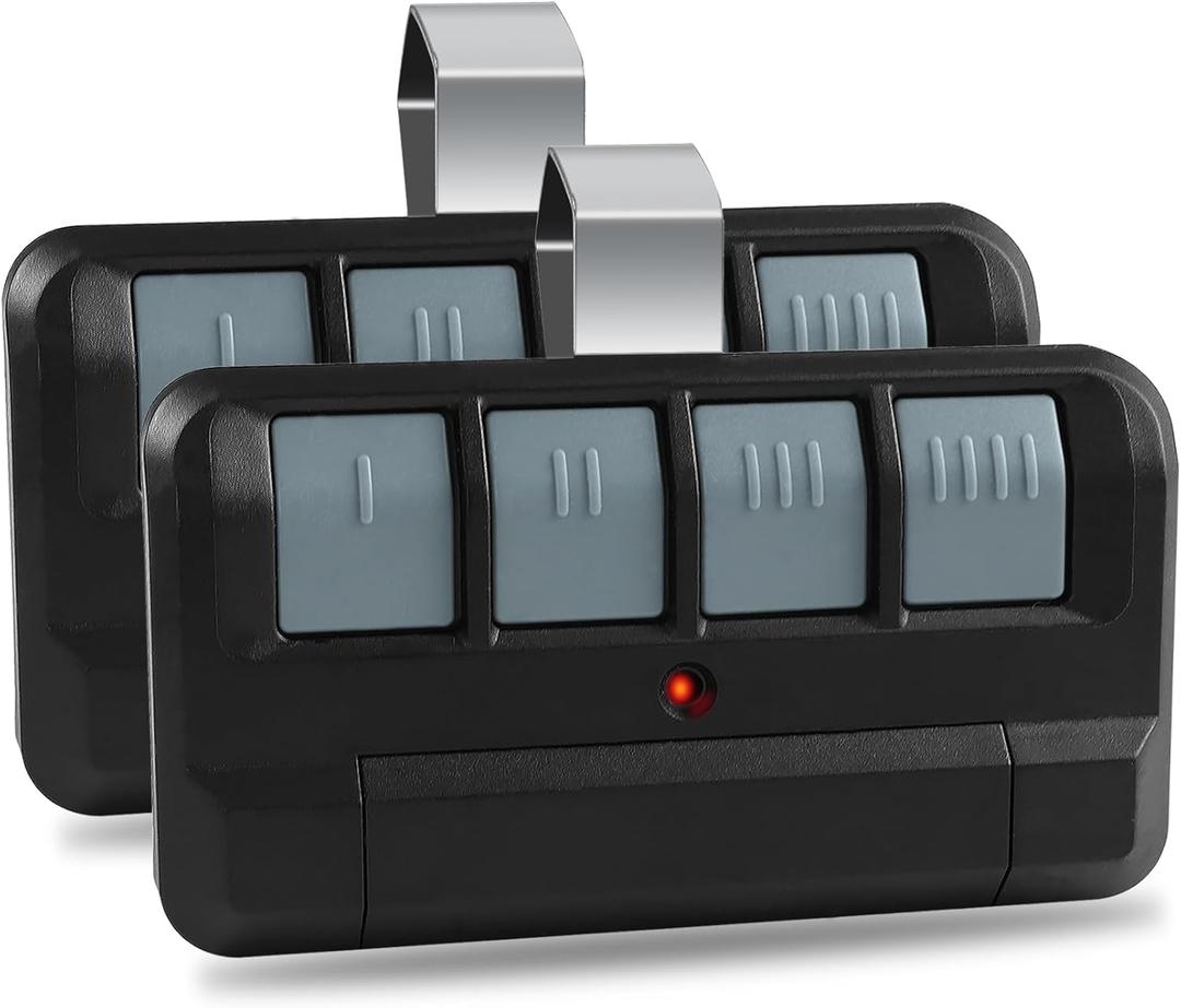 Upgrade (2 Pack) 894LT Garage Door Opener Remote for Liftmaster Chamberlain, Garage Door Remote Replaces 811LM 892LT 61LM Dip Switch Gate Opener Remote, 4 Button, Security+ 2.0 Remote Control