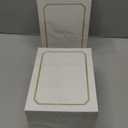 200 Pack Photo Folder Frame for 4x6 or 5x7 Pictures, Paper Picture Frames Bulk, Cardboard Photo Frames,Great for Mother's Day Father's Day Graduation Wedding Birthday Classroom Craft DIY(White with Gold Trim)