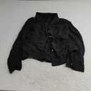 Darong Women's Button Down Long Sleeve Shirts Cotton Blend Casual Oversized Boyfriend Loose Fit Blouse Top L