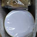 Festiva 400Pcs Gold Dessert Plates 6.3" with Forks 5"- 200PCS Small Disposable Dessert/Cake/Appetizer Plates and 200PCS Forks - Serve 200 Guests for Birthday Party& Wedding &Easter