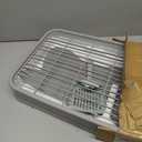 Dog Toilet Detachable Leakproof pet Potty with Simulated Urinary catheterNon-Slip Grille Small and Medium-Sized Dog Urine pad Training Tool Waterproof pp Material Fast Cleaning (Gray)