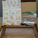 Sunhoo Bread Box for Kitchen Countertop Wooden Bread Storage Container Bin 2 Layer Breadbox Holder Large Capacity Keeper Vintage Farmhouse Food Organizer Pantry Shelf Acrylic Window (Brown)