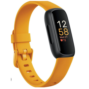 Fitbit Inspire 3 Fitness Tracker – Advanced Health Insights with Stress Management, Workout Intensity & Sleep Tracking, 24/7 Heart Rate, Includes Small and Large Classic Bands (Morning Glow/Black)