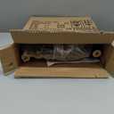 Fultyle Round Side Table, Small Drink Table for Small Spaces, Modern Accent End Table Nightstand with Solid Wood Leg for Living Room, Bedroom, Corners, and Office (Black)