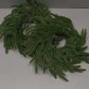 2 Pcs Christmas DIY Green Wreath 10 Inch Artificial DIY Faux Plain Wreaths Front Door Green Farmhouse Cabinets Indoor Outdoor Wall Decor(Norfolk Pine)