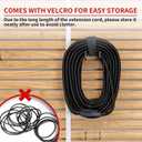 Skrizcable 16/3 25 FT Outdoor Extension Cord Waterproof, Weatherproof & Flame Retardant Black 3 Prong Power Cord Outside for Lawn & Garden, 13 Amps 1625 Watts 125 VAC 16AWG SJTW, ETL Listed