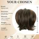 Claw Clip Ponytail Extension - Short Messy Hair Bun Hairpiece for Thin Hair, Straight Synthetic Hair Bun for Secure Hold & Quick Updo, Volumizing DIY Styles for Women(Brown)