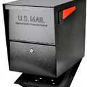 Mail Boss 7206 Package Master Curbside Locking Security Mailbox | Black,Medium