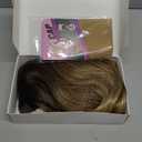 HMHIFI Long Ombre Blonde Wigs for Women 26 inch Long Wavy Middle Part Wig Ombre Blonde Wigs Upgraded Protein Fiber Hair Replacement Wig Cosplay Costume Halloween Wig(26'' Brown Ombre Blonde)