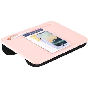 LAPGEAR Compact Lap Desk - Fits up to 15 Inch Laptops - Rose Quartz - Style No. 43104 (Single Unit, Rose Quartz)