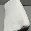 Bedluxe Wedge Pillow for Side Sleeping, Comfort Foam Back Pillow for Side Sleeper, Bed Wedges & Body Positioners for After Surgery, Pregnancy Support, Back Pain, Preventing Bedsores, White/Grey (23*10*6 Inch)