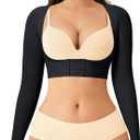 LODAY Arm Compression Sleeve Women Upper Arm Shaper Lipo Post Surgery Arm Sleeves for Women (Large, Black)