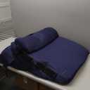 Bedluxe 3Pcs Orthopedic Bed Wedge Pillow Set, Foam Wedge Pillow Post Surgery for Back, Leg and Knee Support, Adjustable 9&12 Inch Folding Triangle Pillow for Sleeping, Acid Reflux, Snoring, Navy