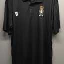 Cool Teddy Bear Graphic Streetwear Performance Polo Shirt, Extra Large, Black 
