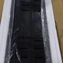 Arched Bookcase Book Shelf with Glass Doors, 5 Tier Tall Display Bookshelf Cabinet with Storage, Industrial Floor Standing Bookshelves Open bookcases for Home Office, Living Room(Oak&Black)