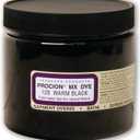 Jacquard Procion MX Tie Dye Powder | Cold Water Fiber Reactive Dye for Fabric and Clothing | Permanent and Washfast | Made in USA | Warm Black | 8 Ounce Jar