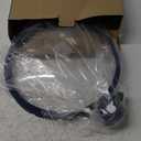 Microwave Glass Cover Splatter Guard Lid with Anti-scald Silicone Handles and Vented Edge for Food Pot Plate Cover 10.5 inch Blue