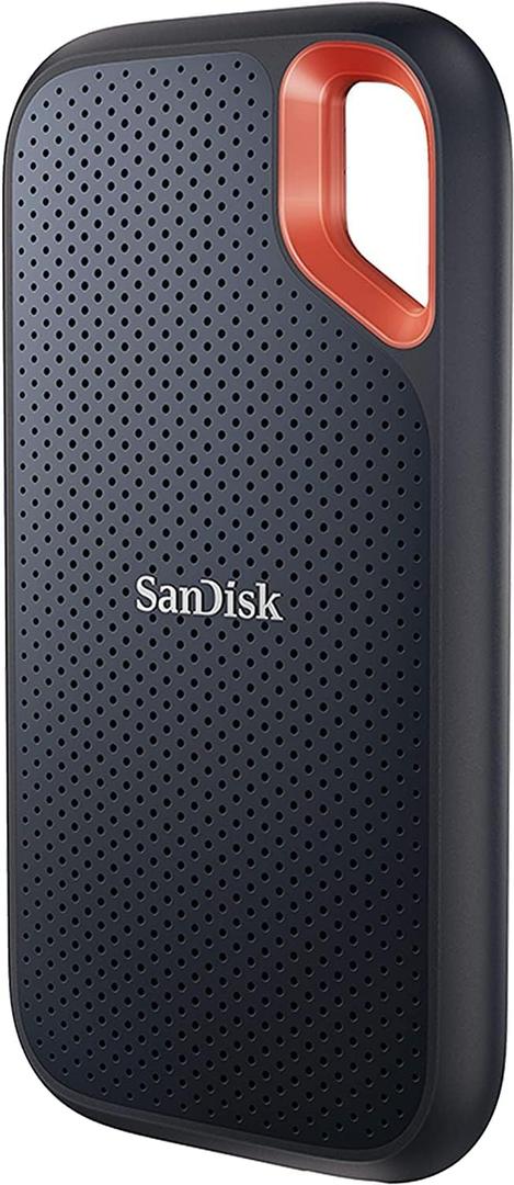 SanDisk 2TB Extreme Portable SSD - Up to 1050MB/s, USB-C, USB 3.2 Gen 2, IP65 Water and Dust Resistance, Updated Firmware - External Solid State Drive - SDSSDE61-2T00-G25 (Black)