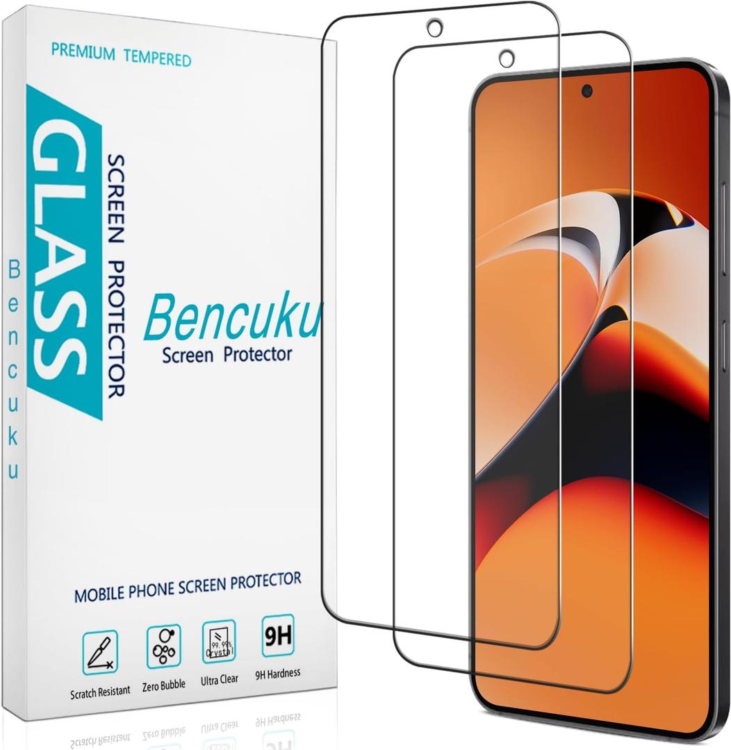 Bencuku (2 Pack) Screen Protector Designed for Samsung Galaxy S24 FE Tempered Glass, Support Fingerprint Unlock, Anti Scratch, Bubble Free