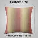 JMGBird Outdoor Pillows Set of 2 with Inserts - 18x18 Weather-Resistant Throw Pillows for Patio Furniture, Dark Red Striped Decorative Cushions