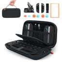 TRANSNOVO Carrying Case for Nintendo Switch 2 2025 - All in One Switch 2 Travel Case with 24 Game Card Slots and Bundle Accessories Screen Protector, 6 Thumb Grip, Stand, Joycon Cover, 6 Dust-Stopper