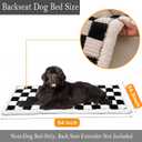 Pet Couch Covers for Sofa Protector for Dogs Washable Backseat Pet Bed Mat Dog Bed Non-Slip Travel Pet Mat Fit (Gray+White, for Cars/SUV/Small Truck (54"24.8"))