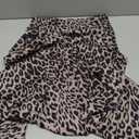 Women's Elegant Leopard Print Maxi Skirt Flowy Extra Long Skirt Zipper High Waisted Bodycon Mermaid Skirt (Large, Dark Khaki)