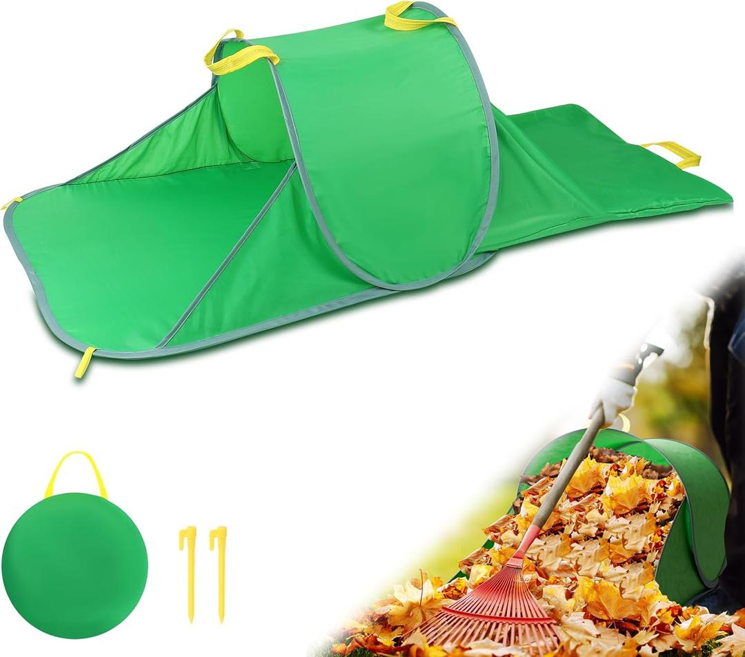 2 x Leaf Collector, Foldable Portable Leaf Bags, Reusable Yard Garden Bags for Leaves, Grass, Lawn Trash