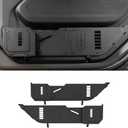 SHEAM Metal Front Door Pocket Storage Box Compatible with 2018-2025 Jeep Wrangler JL 2/4 Door 4XE Gladiator JT, Car Side Insert Organizer Box Interior Accessories Replaces Weak Saggy Net - 2PCS
